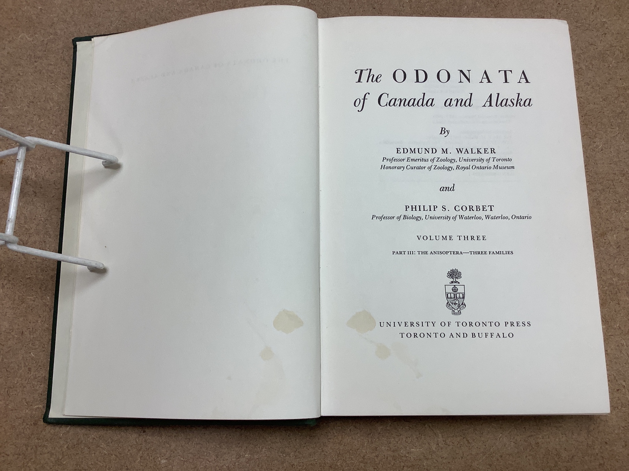 Lucas, William, John - British Dragonflies: (Odonata), 8vo, cloth, L. Upcott Gill, London, 1900 and Tillyard, Robert, John - The Biology of Dragonflies, 8vo, cloth, scuffed, spines bumped, Cambridge University Press, 191